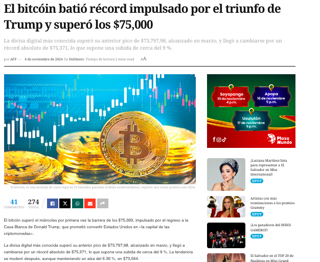 比特币飙升，交易所被破坏，特朗普签署稳定币法|每周回顾